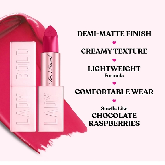 Too Faced Lady Bold Lipstick NIB - Picture 4 of 12